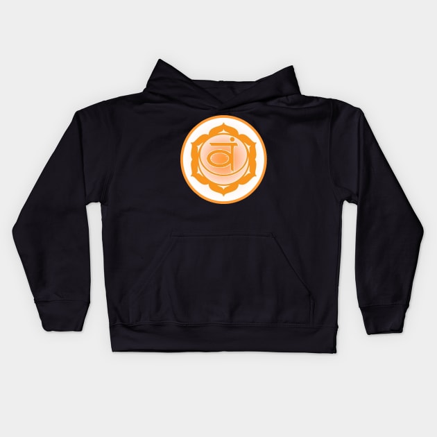 Embrace my emotions Sacral Chakra- Dark Grey Kids Hoodie by EarthSoul